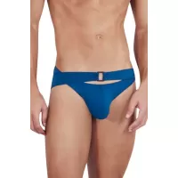 Синие мужские трусы-брифы с поясом Flashing Brief синий XL