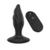 Черная анальная вибропробка Angelina Remote Rotating Plug - 14 см черный 