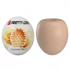 Бежевый мастурбатор-яйцо Pleasure Egg II бежевый 