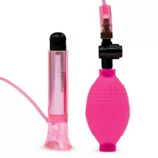 Розовый вакуумный стимулятор для клитора с вибрацией Vibrating Clitoral Pump with Quick Release розовый 
