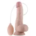 Телесный фаллоимитатор с имитацией эякуляции Soft Ejaculation Cock With Ball 8 - 17,8 см телесный 