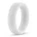 Белое люминесцентное эрекционное кольцо Silicone Glo Cock Ring белый 