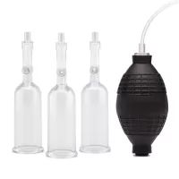 Вакуумная помпа для клитора и сосков Nipple Suckers with Clitoral Pump прозрачный 