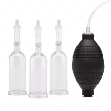 Вакуумная помпа для клитора и сосков Nipple Suckers with Clitoral Pump прозрачный 