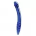 Синий двусторонний стеклянный стимулятор 11’’ Double-sided Glass Dildo For G-Spot P-Spot Stimulation - 28 см синий 