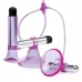 Фиолетовая вибропомпа для клитора и сосков Vibrating Nipple Suckers with Clitoral Pump and Quick Release фиолетовый 
