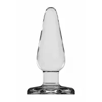 Стеклянная анальная пробка Butt Plug Basic 5 Inch - 12,7 см прозрачный 