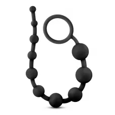 Черная анальная цепочка 10 Anal Beads - 31,8 см черный 