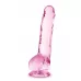 Розовый фаллоимитатор 8 Inch Crystalline Dildo - 19,5 см розовый 