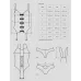 Костюм озорной зайки Bunny розовый с белым L-XL