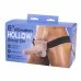 Полый страпон с вибрацией 6? Vibration Hollow Strap-on - 17 см телесный с черным 