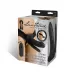 Полый страпон с двумя отростками и вибрацией Unisex Vibrating Hollow Strap-On Double Penetrating Dildo - 17,8 см черный 