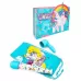 Жезловый вибратор Le Wand Unicorn Wand белый с голубым 
