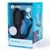Черная анальная вибропробка с эрекционным кольцом Vibrating Snug   Tug M черный 