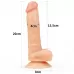 Телесный фаллоимитатор 8  The Ultra Soft Dude - 20 см телесный 