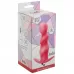 Розовая фигурная анальная вибропробка Spiral Anal Plug - 12 см розовый 