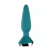 Бирюзовая анальная пробка с вибрацией Satisfyer Plug-ilicious 1 - 13,5 см бирюзовый 
