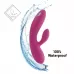 Розовый вибратор-кролик Lea Rabbit Vibrator - 20,2 см розовый 