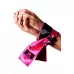 Черно-розовая атласная повязка на глаза Satin Sash черный с розовым 