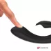 Черный вибратор-кролик с пультом-часами Anne s Desire Rabbit Vibe Wireless Watchme - 20,5 см черный 