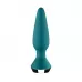 Бирюзовая анальная пробка с вибрацией Satisfyer Plug-ilicious 1 - 13,5 см бирюзовый 