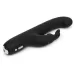 Чёрный вибратор Slimline G-Spot Rechargeable Rabbit Vibrator - 24,1 см черный 