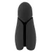 Черный силиконовый вибромастурбатор с нагревом Masturbator with 2 Functions черный 