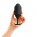 Чёрная пробка для ношения B-vibe Snug Plug 5 - 14 см черный 
