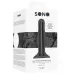 Черная анальная пробка Self Penetrating Butt Plug № 67 - 12,7 см черный 