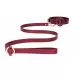 Бордовый ошейник с поводком Collar With Leash бордовый 