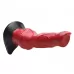 Красный фантазийный фаллоимитатор Hell-Hound Canine Penis Silicone Dildo - 19 см красный 