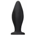 Черная анальная пробка Edgy Butt Plug - 11,4 см черный 
