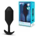 Черная вибропробка для ношения Vibrating Snug Plug 5 - 16,5 см черный 