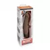 Коричневый вибратор-реалистик 6.5  Girthy Realistic Vibrator - 19 см коричневый 