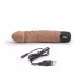 Кофейный вибратор-реалистик 6.5  Girthy Realistic Vibrator - 19 см кофейный 