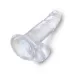 Прозрачный фаллоимитатор 7  Cock with Balls - 20,3 см прозрачный 