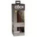Коричневый фаллоимитатор 7  Silicone Dual Density Cock - 21 см коричневый 