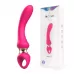 Розовый изогнутый вибромассажер Moon Vibrator - 21,1 см розовый 