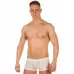 Мужские трусы-хипсы из ткани с текстурой змеиной чешуи Snake White Boxer белый L