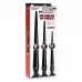Набор из 3 черных больших гибких анальных стимуляторов Slim Tapered Anal Hose Trainer Set черный 