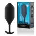 Чёрная пробка для ношения B-vibe Snug Plug 5 - 14 см черный 