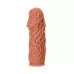 Насадка на фаллос с рельефными складочками Extreme Sleeve 012 S-size - 12,7 см телесный 