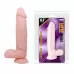 Телесный фаллоимитатор с присоской Super Dildo - 21 см телесный 