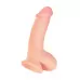 Телесный реалистичный вибратор Elite Vibro - 18,5 см телесный 