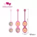 Набор из 3 розовых вагинальных шариков FemmeFit Advanced Pelvic Muscle Training Set розовый 