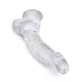 Прозрачный фаллоимитатор 7.5  Cock with Balls - 21,6 см прозрачный 