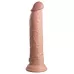 Телесный фаллоимитатор 9  Silicone Dual Density Cock - 25,4 см телесный 