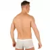 Мужские трусы-хипсы из ткани с текстурой змеиной чешуи Snake White Boxer белый L