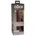 Коричневый фаллоимитатор 8  Silicone Dual Density Cock - 22,8 см коричневый 