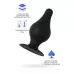 Черная анальная втулка Spade XS - 6,5 см черный 